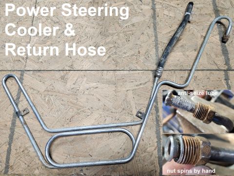 1983 Ford Bronco - Power Steering Cooler Loop from '95 F150 5.8L IF THE IMAGE IS TOO SMALL, click it.