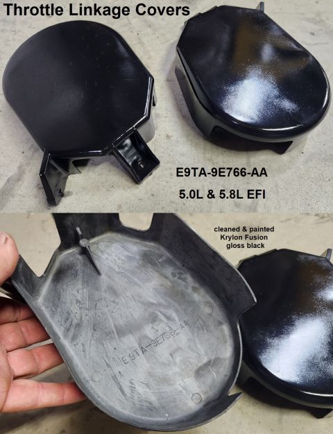1983 Ford Bronco - 5.0L/5.8L Throttle Linkage Covers (cleaned & painted) IF THE IMAGE IS TOO SMALL, click it. [url=https://www.ebay.com/sch/i.html?_ssn=untod]…