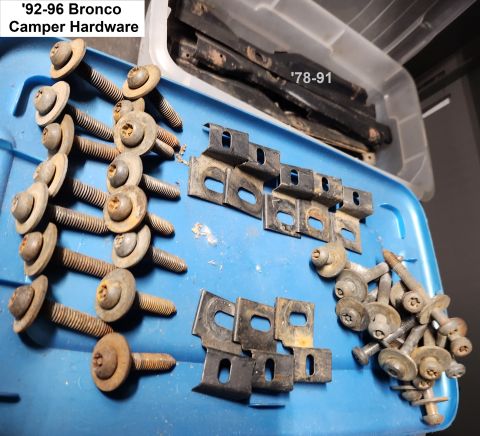 1983 Ford Bronco - '92-96 Bronco Camper Hardware IF THE IMAGE IS TOO SMALL, click it.