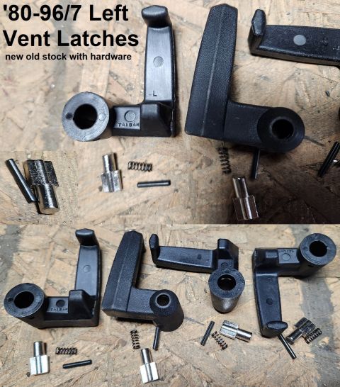 1983 Ford Bronco - '80-96/7 Left Vent Window Latches (NOS) IF THE IMAGE IS TOO SMALL, click it.