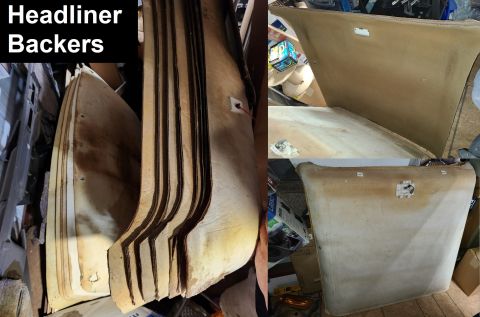 1983 Ford Bronco - Bronco Headliner Backerboards IF THE IMAGE IS TOO SMALL, click it. Actual size: 62x55x8" 5.3 lbs
