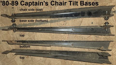 1983 Ford Bronco - '80-89 Captain's Chair Tilt Shim Pairs IF THE IMAGE IS TOO SMALL, click it.
