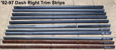 1983 Ford Bronco - '92-96/7 Dash Right Trim Strips IF THE IMAGE IS TOO SMALL, click it. Actual dimensions: 34.25x1.25x0.75" @ 3.9 oz [url=https://www.clipsand…