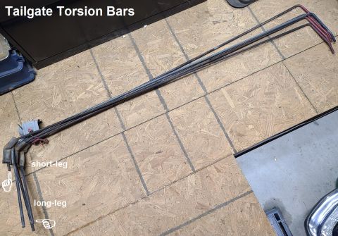 1983 Ford Bronco - '78-96 Bronco Tailgate Torsion Bars IF THE IMAGE IS TOO SMALL, click it.