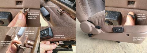 1983 Ford Bronco - The original plastic screw retainer is a PITA when it's in perfect condition. If it has been damaged in any way, simply replace it with a r…