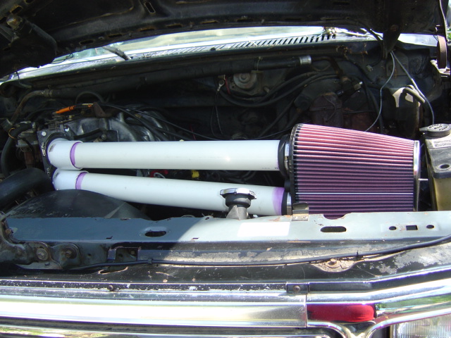 Temporary solution using 2"pvc pipe