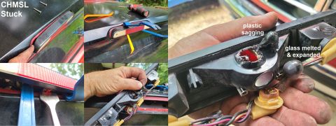1983 Ford Bronco - CHMSL Stuck IF THE IMAGE IS TOO SMALL, click it. This can be a problem if the wrong bulbs are installed in the CHMSL, which have too high w…