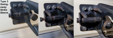 1983 Ford Bronco - The strike sleeve for a Type 3 swingaway can be re-used even after being worn through. IF THE IMAGE IS TOO SMALL, click it. If that doesn't…