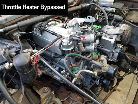 1983 Ford Bronco - If the throttle heater nipples rust (due to coolant neglect), it's usually safe to simply bypass the throttle body. IF THE IMAGE IS TOO SMA…
