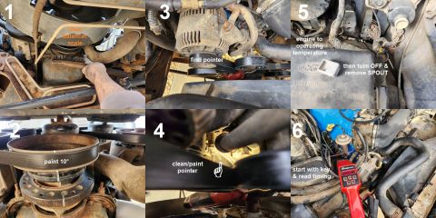 1983 Ford Bronco - Ignition Timing Adjustment on a V8 IF THE IMAGE IS TOO SMALL, click it.