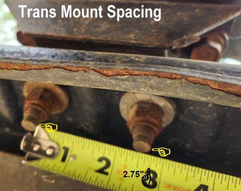 1983 Ford Bronco - There are only 2 transmission mounts for most '87-96 trucks, and the only difference is the spacing of the lower studs; either 2.25" or 2.7…