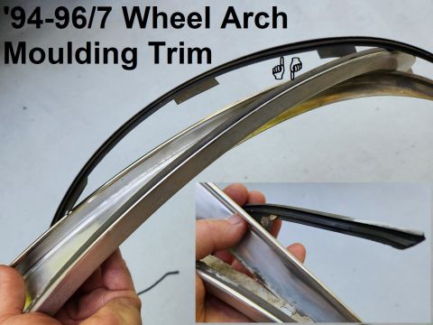 1983 Ford Bronco - '94-97 Wheel Arch Moulding Trim IF THE IMAGE IS TOO SMALL, click it. Earlier wheel arch mouldings were bare Aluminum pressed against the pa…