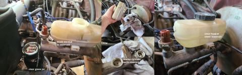 1983 Ford Bronco - Brake Fluid Reservoir Washing IF THE IMAGE IS TOO SMALL, click it. After the brake fluid has been neglected (it should be changed every 3 y…