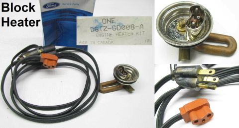 1983 Ford Bronco - Block Heater Kit (fits 4.9L F-series/Bronco & possibly others) IF THE IMAGE IS TOO SMALL, click it.