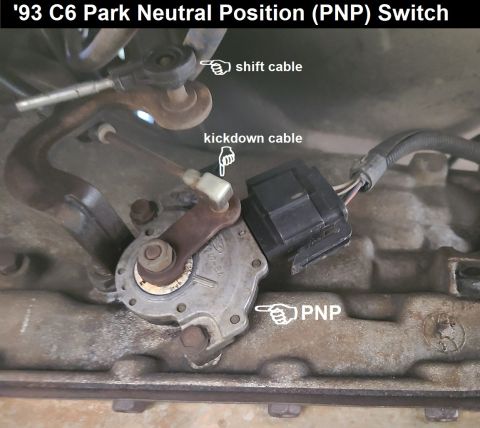 1983 Ford Bronco - '93 F250 C6 Park Neutral Position (PNP) Switch IF THE IMAGE IS TOO SMALL, click it.