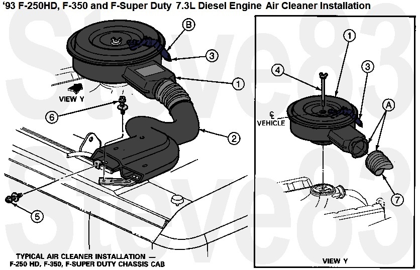 '93 Diesel (IDI, non-PowerStroke) Air Cleaner
IF THE IMAGE IS TOO SMALL, click it.