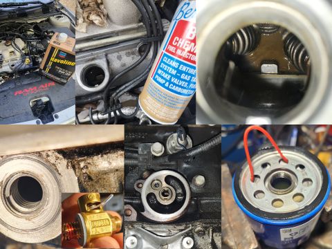 2003 Pontiac Grand Am - After the engine flush and a few warm-up & cool-down cycles, the drained oil showed no glitter or other debris, and the engine seemed to ru…