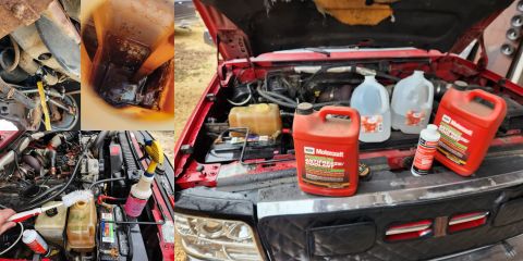 1997 Ford F-250 - It was slightly overdue, and I'm not sure what the dark sediment was, but it's clean now. IF THE IMAGE IS TOO SMALL, click it.