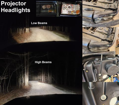1983 Ford Bronco - When aimed properly, they're VERY effective, even with the included halogen bulbs. I don't know why some people have trouble aiming them -…