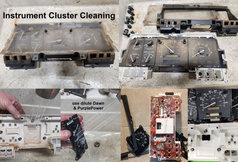 1983 Ford Bronco - Instrument Cluster Cleaning IF THE IMAGE IS TOO SMALL, click it. The hardest parts of cleaning the instrument cluster might be getting the…
