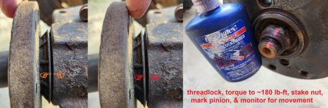 1983 Ford Bronco - Pinion Slack IF THE IMAGE IS TOO SMALL, click it. Early ('83-96) 8.8" axles are notorious for the pinion nut backing off after a few hundre…