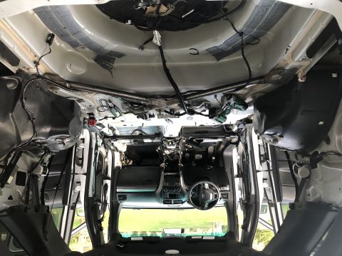 2016 Ford Explorer - Fully removed. Rear door panels from 2011-2015 will be needed for speakers, the black color will be very slightly off.