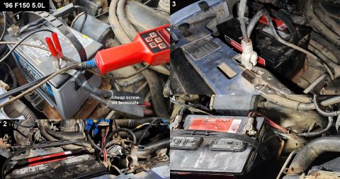 1983 Ford Bronco - These setscrew pigtail terminals aren't the worst, but they're still not as good as soldered terminals. IF THE IMAGE IS TOO SMALL, click it.