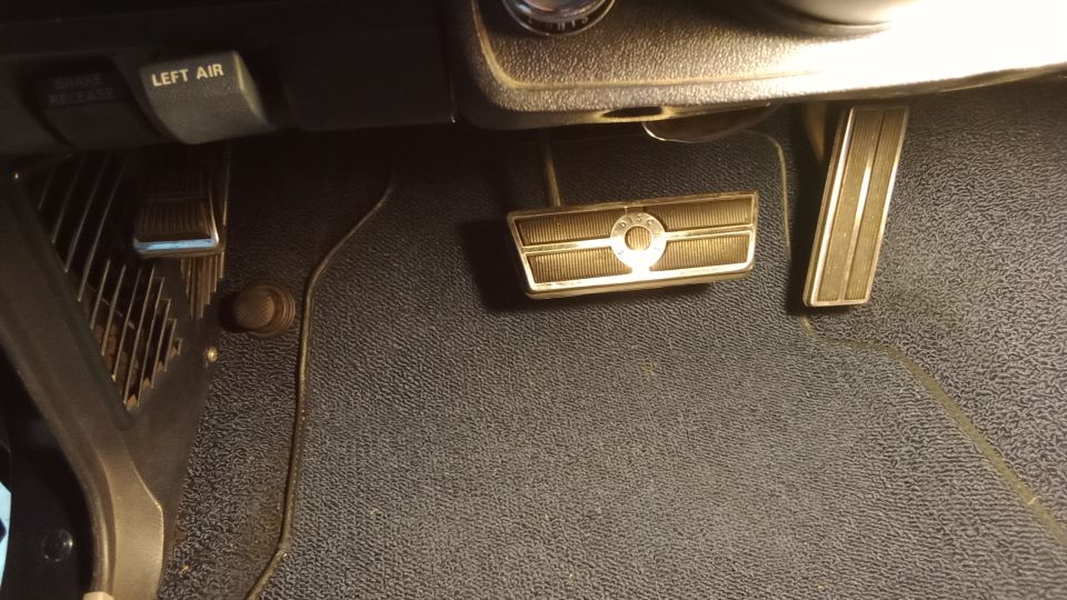 Showing new dimmer switch cover with pedals all cleaned up