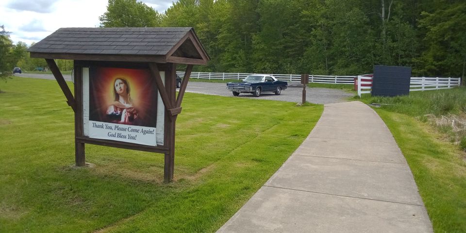 Parking lot at the OLG Shrine