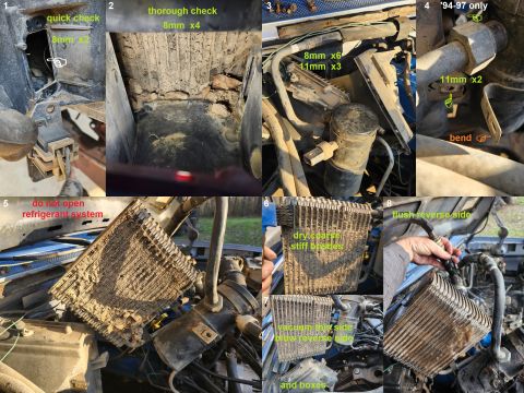 1983 Ford Bronco - Evaporator Cleaning IF THE IMAGE IS TOO SMALL, click it. This truck was bought used with working A/C, but it didn't blow very hard. After a…