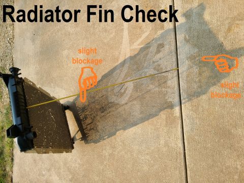 1983 Ford Bronco - The easiest way to check AIR flow through the radiator fins is by tilting it directly at the sun. A surface with a smooth color is better,…