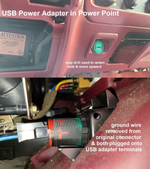 1983 Ford Bronco - USB Power Adapter IF THE IMAGE IS TOO SMALL, click it. These common adapters are slightly larger than a standard cigar socket, so it's easy…