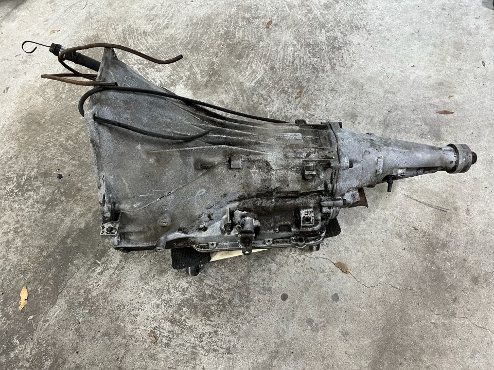 Used automatic transmission on concrete