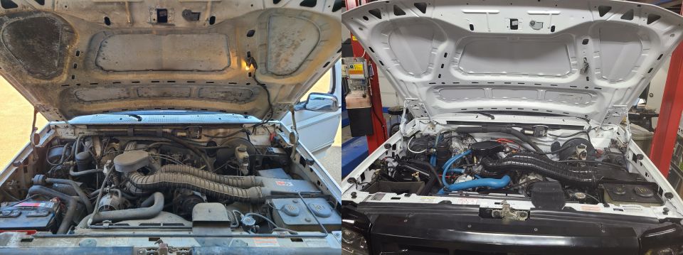 Sitting for a decade hadn't done the engine any good. But pulling it out, re-sealing, & re-painting it did.
IF THE IMAGE IS TOO SMALL, click it.