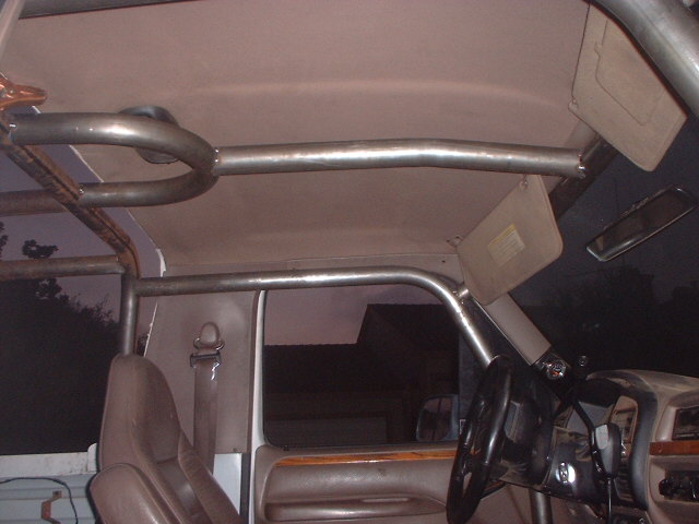 Worked on the spreaders. Wanted to keep the dome light so i worked in that 180* bend.
