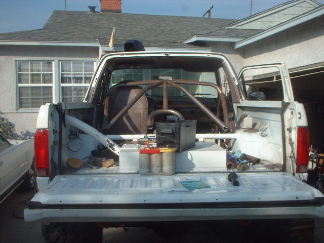 front half of the cage coming out.
