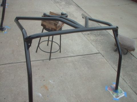 1995 Ford Bronco - front half. you can see the gussets i used for the funky front part.