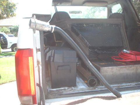 1995 Ford Bronco - It came up that the California Smog places would check for proper fuel filler so i decided to use the old one. I cut the metal outer hose s…