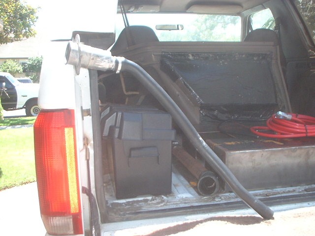 It came up that the California Smog places would check for proper fuel filler so i decided to use the old one. I cut the metal outer hose since it wasnt at the right angle.