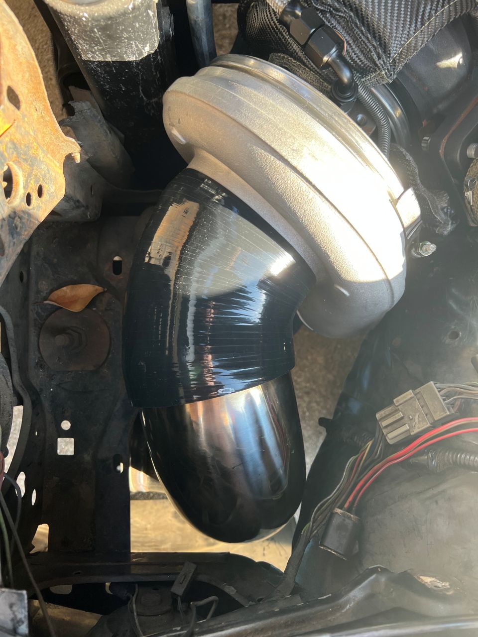 Turbo intake coupler final trim.