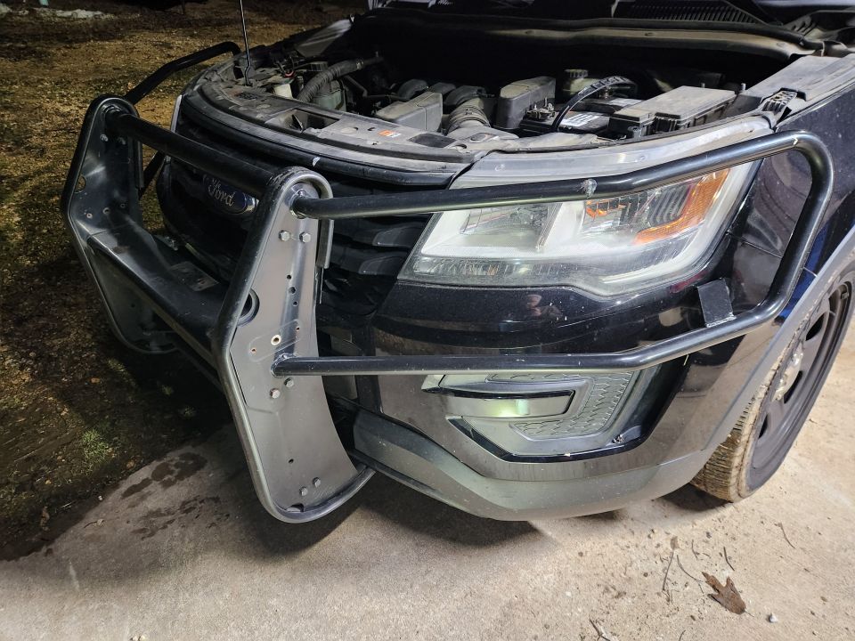 Most of the wrap was removed before the auction, except the front tow point cover, and some scraps around the door handles & taillights (now gone). But there's surprisingly little body damage. I plan to remove the spotlight, dog dishes, wrap scraps, duct tape on the roof, and probably the grill guard.