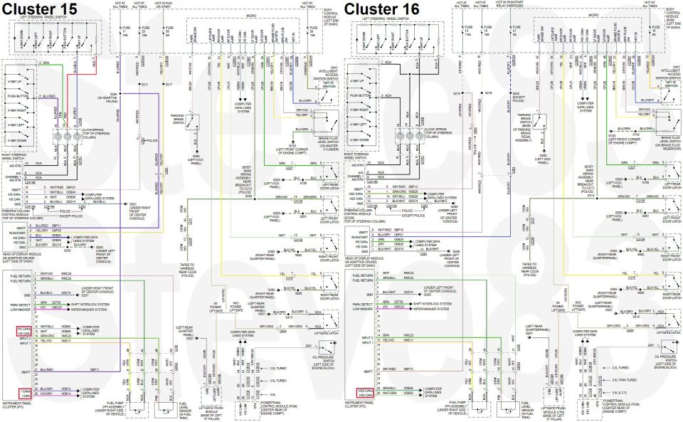Turns out the 15 cluster won't work in my 16.
IF THE IMAGE IS TOO SMALL, click it.