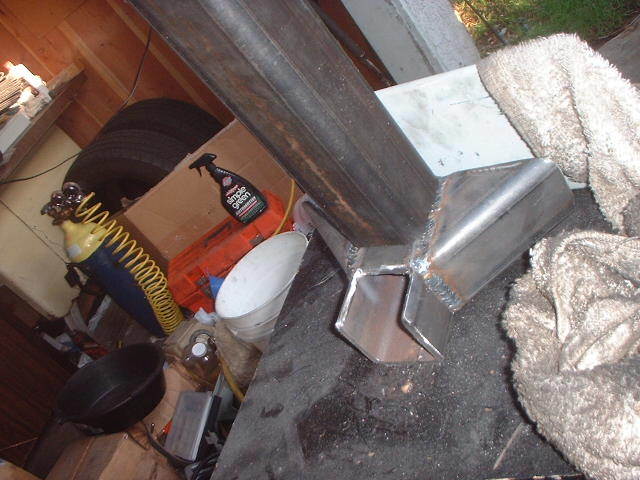 This just shows the piece that will be welded to the mount and connect to the crossmember under the engine.