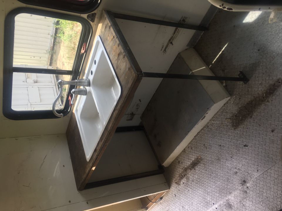 Start of motorhome conversion - sink