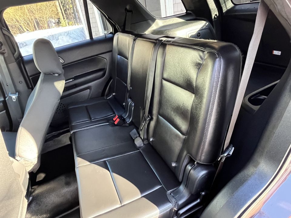 SUV third-row leather bench seat
