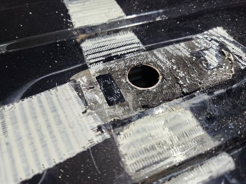 2016 Ford Explorer - The tape was applied over the remains of a self-adhesive foam gasket.
