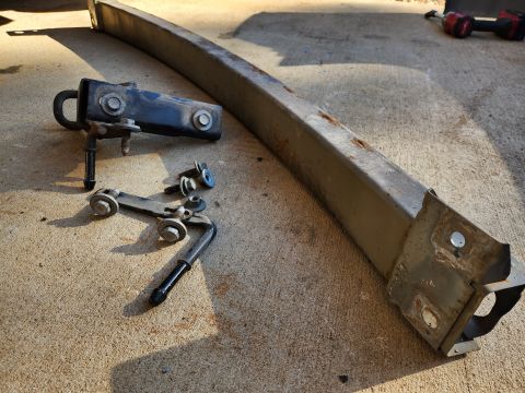 2016 Ford Explorer - Both muffler hangers also come off since the receiver bolts into those holes, too.