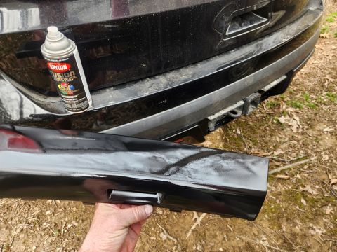 2016 Ford Explorer - The cover was prepped the same way, but sprayed with satin black Fusion.