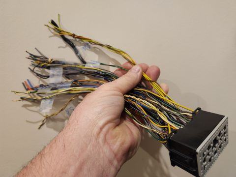 2016 Ford Explorer - The sheer quantity of wires in the console's main connector looks overwhelming. But once organized by function, it becomes very manageable.…