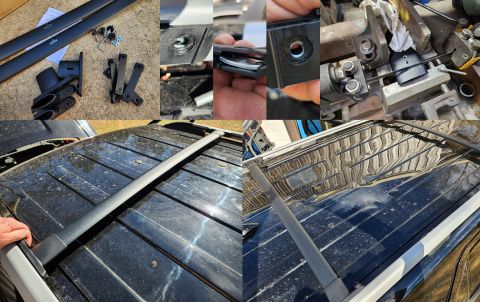 2016 Ford Explorer - This cheap copy set of crossbars is for '11-15 Explorer roof racks. The poor instructions show the steel nuts inserted wrong, so I had to f…